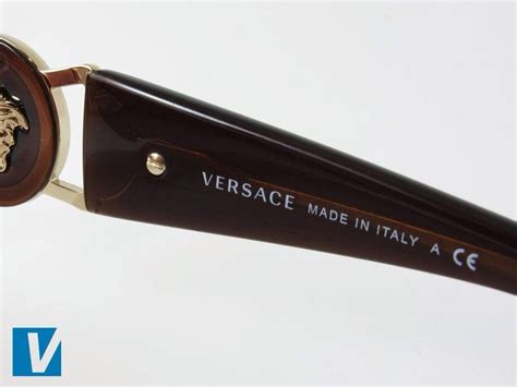 how to tell real from fake versace sunglasses|genuine versace sunglasses.